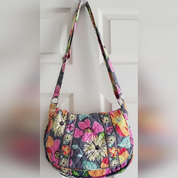 Vera Bradley Jazzy Blooms Purse - Picture 2 of 16